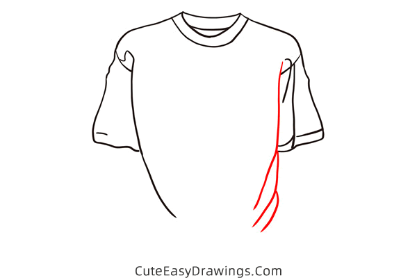 how to draw a t shirt easy - www.cuteeasydrawings.com