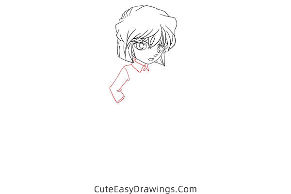how to draw ai haibara from detective conan - www.cuteeasydrawings.com