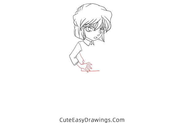 how to draw ai haibara from detective conan - www.cuteeasydrawings.com