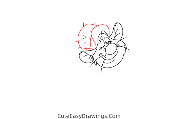 how to draw bartholomew from the great mouse detective - www.cuteeasydrawings.com