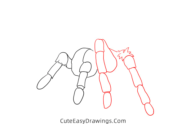 how to draw a tarantula - www.cuteeasydrawings.com