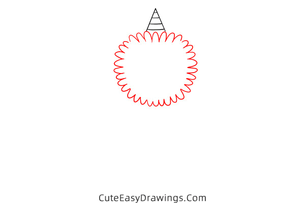 how to draw a circus lion - www.cuteeasydrawings.com