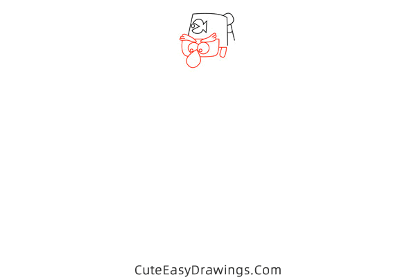 how to draw stan pines from gravity falls - www.cuteeasydrawings.com