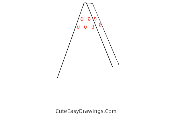 how to draw a watermelon slice - www.cuteeasydrawings.com