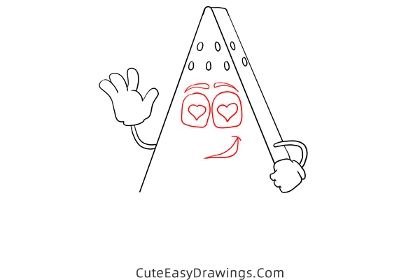 how to draw a watermelon slice - www.cuteeasydrawings.com