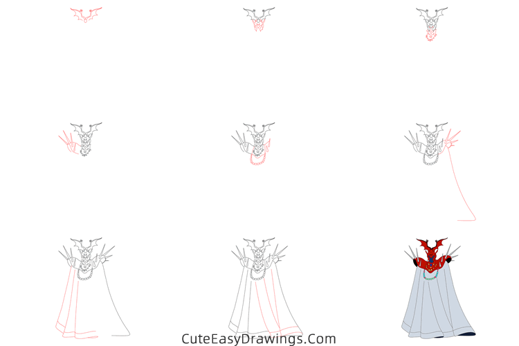 how to draw pope ares from saint seiya - www.cuteeasydrawings.com