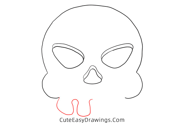 how to draw a skull easy - www.cuteeasydrawings.com