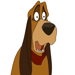 How to Draw Waylon from The Fox and the Hound Step by Step