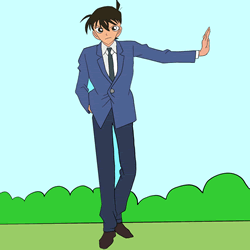 How to Draw Shinichi Kudo from Detective Conan Step by Step