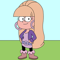 How to Draw Pacifica Northwest from Gravity Falls Step by Step