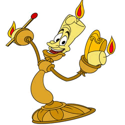 How to Draw Lumiere from Beauty and the Beast Step by Step