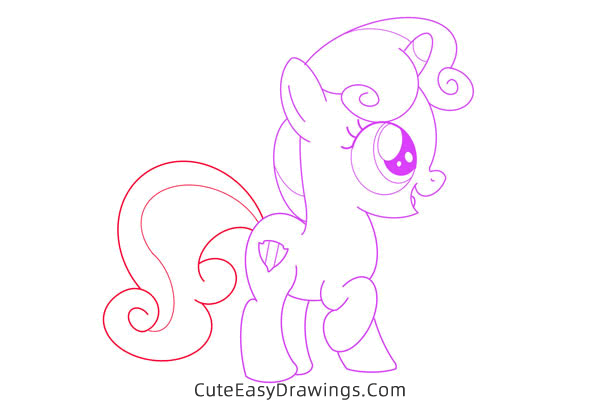 how to draw my little pony - www.cuteeasydrawings.com