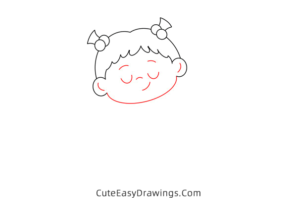 how to draw a sleeping girl - www.cuteeasydrawings.com