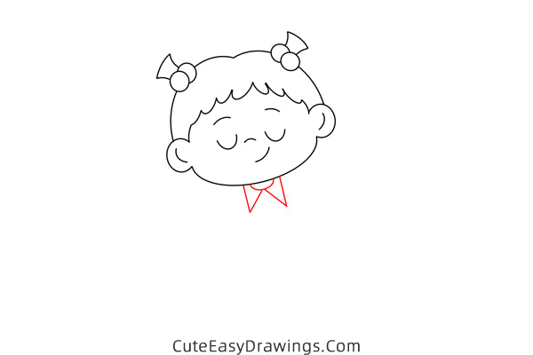 how to draw a sleeping girl - www.cuteeasydrawings.com