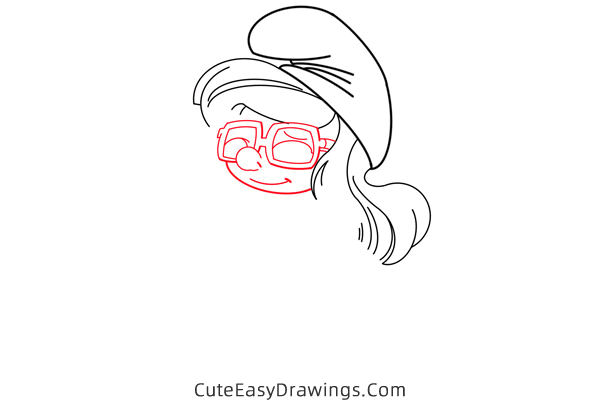 how to draw smurfette from the smurfs - www.cuteeasydrawings.com