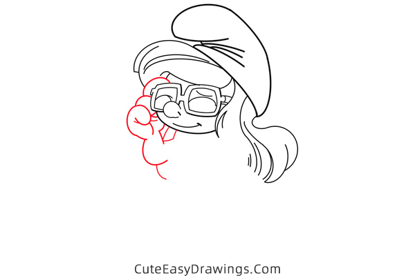 how to draw smurfette from the smurfs - www.cuteeasydrawings.com
