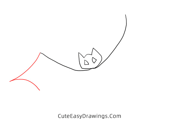 how to draw a halloween bat easy - www.cuteeasydrawings.com