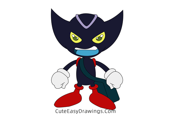 how to draw bokkun from sonic x - www.cuteeasydrawings.com