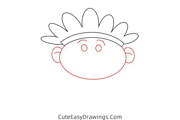 how to draw a native american - www.cuteeasydrawings.com
