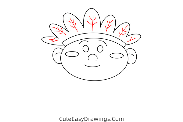 how to draw a native american - www.cuteeasydrawings.com