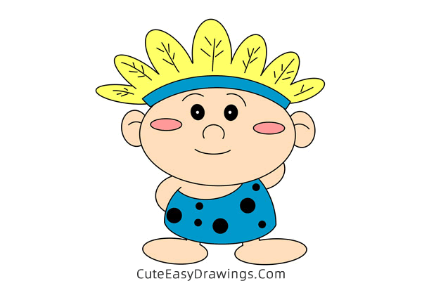 how to draw a native american - www.cuteeasydrawings.com