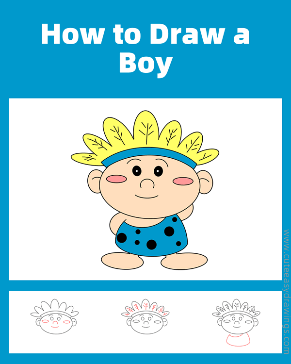how to draw a native american - www.cuteeasydrawings.com