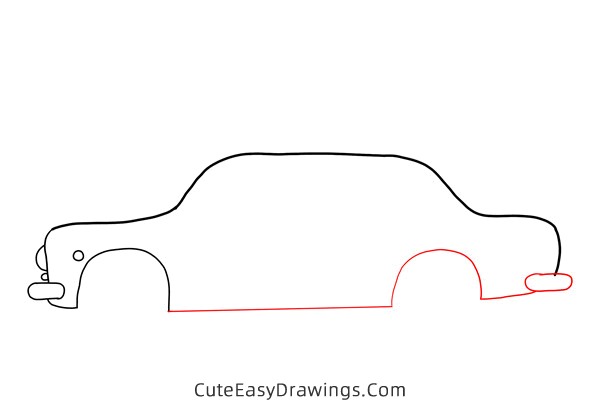 how to draw a car on the road - www.cuteeasydrawings.com