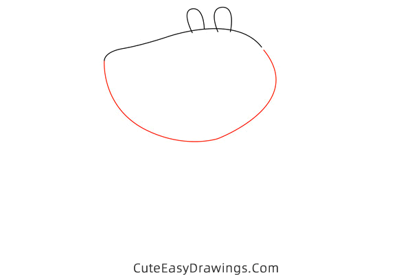 how to draw doctor brown bear from peppa pig - www.cuteeasydrawings.com