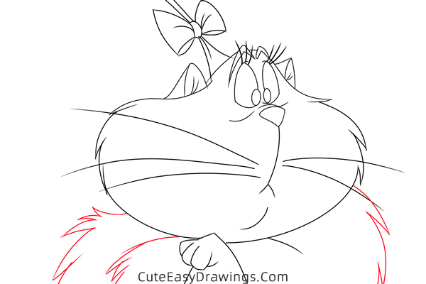 how to draw felicia from the great mouse detective - www.cuteeasydrawings.com