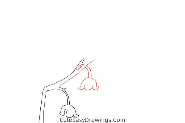 how to draw a lily of the valley - www.cuteeasydrawings.com