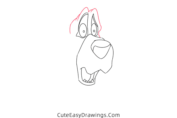 how to draw waylon from the fox and the hound - www.cuteeasydrawings.com