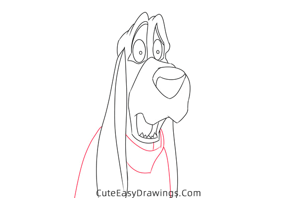 how to draw waylon from the fox and the hound - www.cuteeasydrawings.com