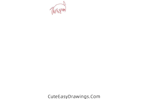 how to draw shinichi kudo from detective conan - www.cuteeasydrawings.com