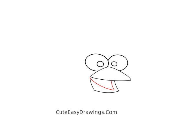 how to draw red from angry birds - www.cuteeasydrawings.com
