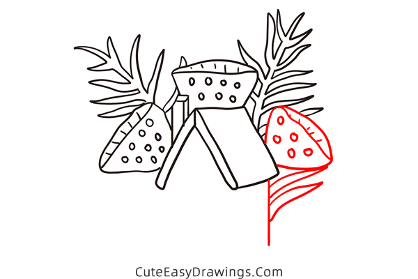 how to draw a cabin in the woods - www.cuteeasydrawings.com