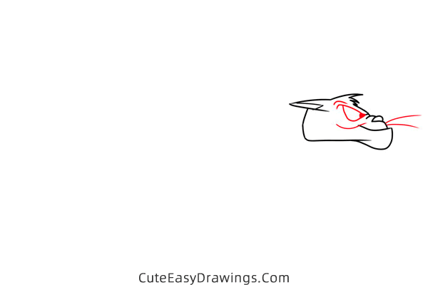 how to draw jaune tom from gay purr ee easy - www.cuteeasydrawings.com