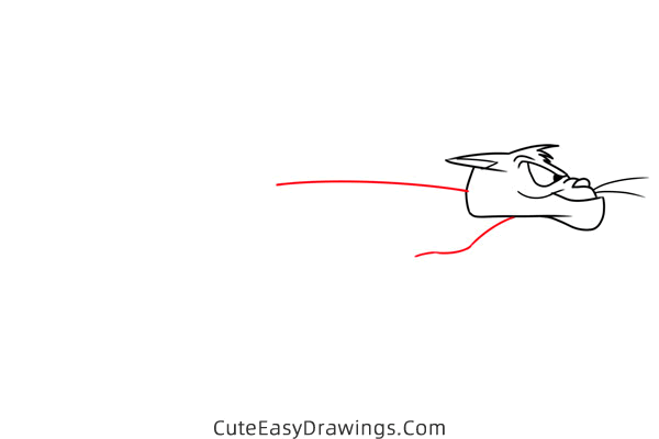 how to draw jaune tom from gay purr ee easy - www.cuteeasydrawings.com