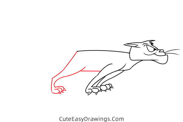 how to draw jaune tom from gay purr ee easy - www.cuteeasydrawings.com