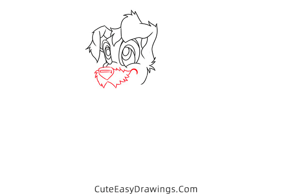 how to draw scamp from lady and the tramp - www.cuteeasydrawings.com