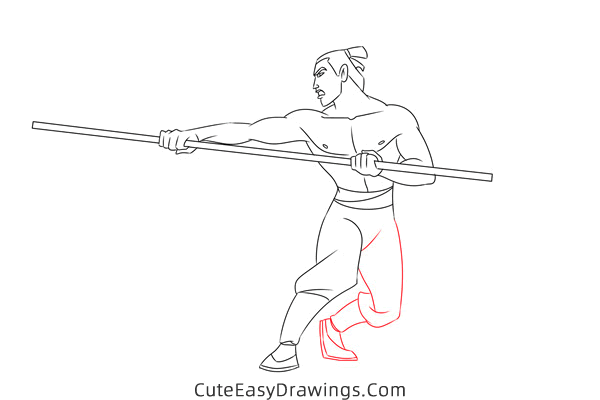 how to draw li shang from mulan - www.cuteeasydrawings.com
