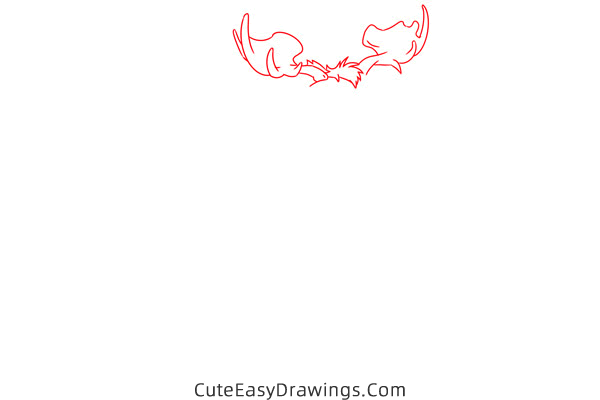 how to draw rutt tuke from brother bear - www.cuteeasydrawings.com