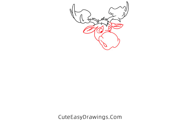 how to draw rutt tuke from brother bear - www.cuteeasydrawings.com