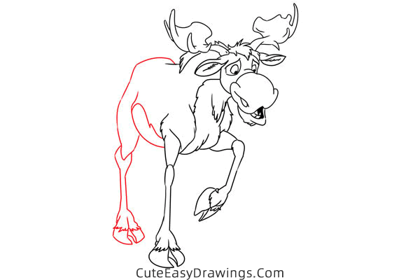 how to draw rutt tuke from brother bear - www.cuteeasydrawings.com