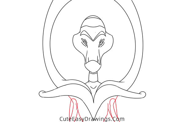 how to draw grand councilwoman from lilo stitch - www.cuteeasydrawings.com