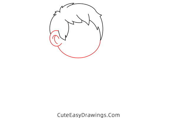 how to draw a boy playing soccer - www.cuteeasydrawings.com