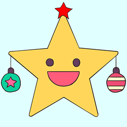 How to Draw a Christmas Star Step by Step