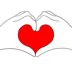 How to Draw Heart Hands Step by Step