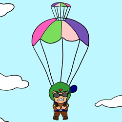 How to Draw a Paratrooper Step by Step