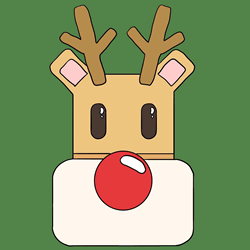 How to Draw Rudolph Face Step by Step