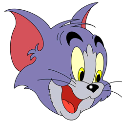 How to Draw Tom Head from Tom and Jerry Step by Step